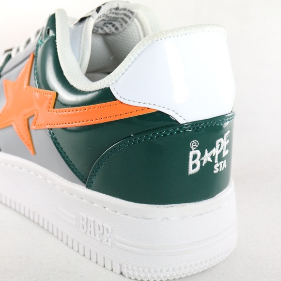 SOLD!!! BATHING APE Bapesta Green Orange Grey 2017 - Picture 5 of 8